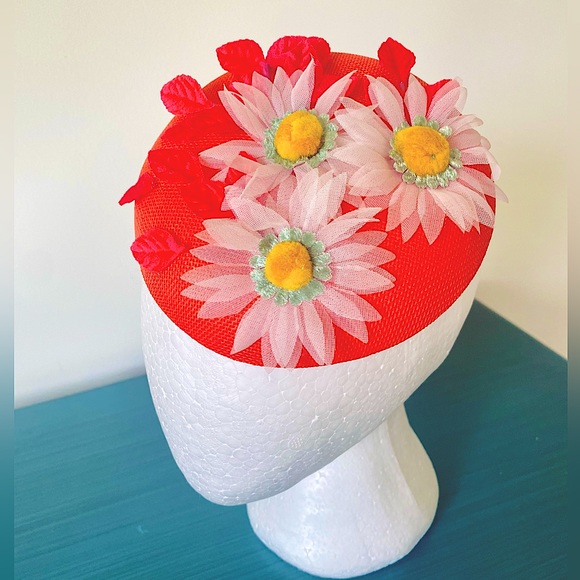 Kentucky Derby Hat Fascinator Kentucky Oaks Church Tea Equestrian Millinery - Picture 2 of 5